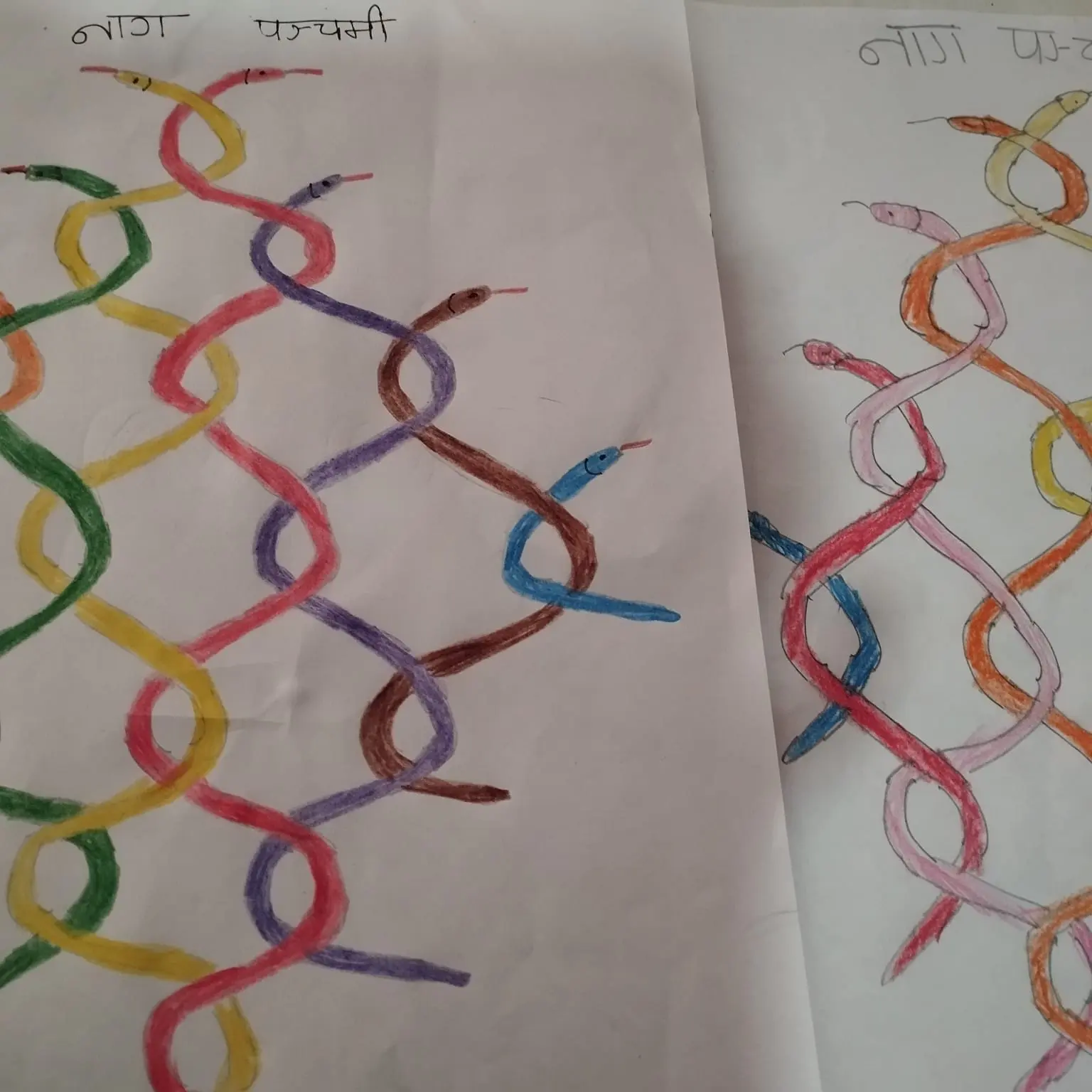 Handmade Nag-Panchami Poster