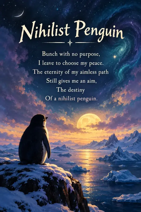 Poem on Nihilist Penguin